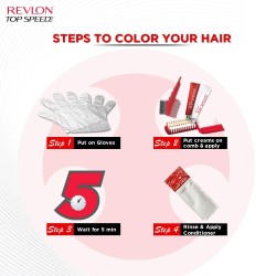 Revlon Top Speed Hair color Women 186g Brownish Black 68 No ammonia With Ginseng Root
