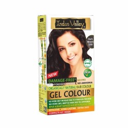 Indus Valley Damage Free Gel Hair Colour Trial Pack Dark Brown