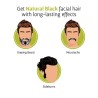 Bombay Shaving Co Beard Color For Men Natural Black Long Lasting Paraben And Sulfate Free 60ml