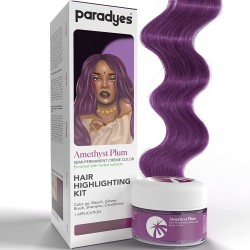 Paradyes Amethyst Plum SemiPermanent Hair Color Highlighting Kit Enriched