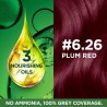 Garnier Hair Colouring Creme Long lasting Colour Smoothness & Shine Color Naturals Shade 6.26 Plum Red 55ml and 50g