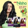 Nisha Henna Based Hair Color 15gm Each Sachet No Ammonia Long Lasting Pack of 10 Burgundy Red