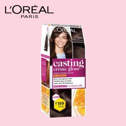 L Oreal Paris Casting Cra Me Gloss Small Pack Temporary Hair Color 300 Darkest Brown 45G