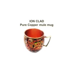 Ion Clad Scientist Developed Anti-Microbial Copper Mule Mug Handcrafted and Enamel Designed Stemless Plastic