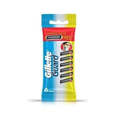 Gillette Guard Manual Shaving Razor Blades 6 Cartridges