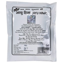 Ayu Hina Henna Black Naturals Pack Of 5 Original Bhavnagar Henna Mehndi 125 G Economy Pack