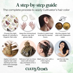 Cultivator's Organic Hair Colour Organic Herbal Hair Colour for Women and Men  Ammonia Free Hair Colour Powder