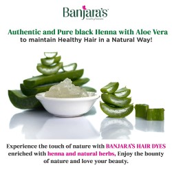 Banjara's Black Henna with Aloevera 50gms 5 * 10gms Pack of 4