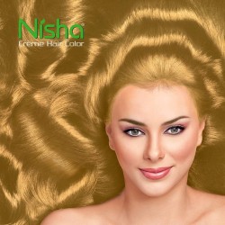 Nisha Hair Creme Color Golden Blonde Hair Color For Women and Men Hair Color Long Lasting 100% Grey Coverage Pack of 1