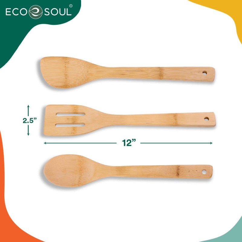 Eco Friendly Biodegradable Reusable Bamboo Teak Wooden Kitchen Spatula  Spoon Cooking Tools Utensils Set - China Wood Spoon and Cooking Utensil Set  price