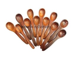 Smarts collection Wooden Serving Spoons Set of 12 Brown