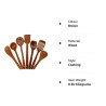 Handicrafts Wooden Serving and Cooking Spoons Wood Brown Spoons Kitchen Utensil Set of 7