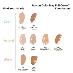 Revlon Colorstay Full Cover Matte Foundation Lotion Buff Clear 1S10448b01143002