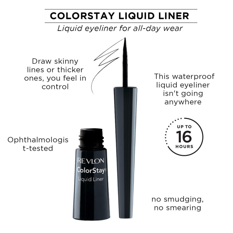 Revlon Colorstay Liquid Eyeliner Opaque Finish Black Beauty 2.5ml