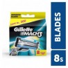 Gillette Mach 3 Manual Shaving Razor Blades - 8S Pack Cartridge