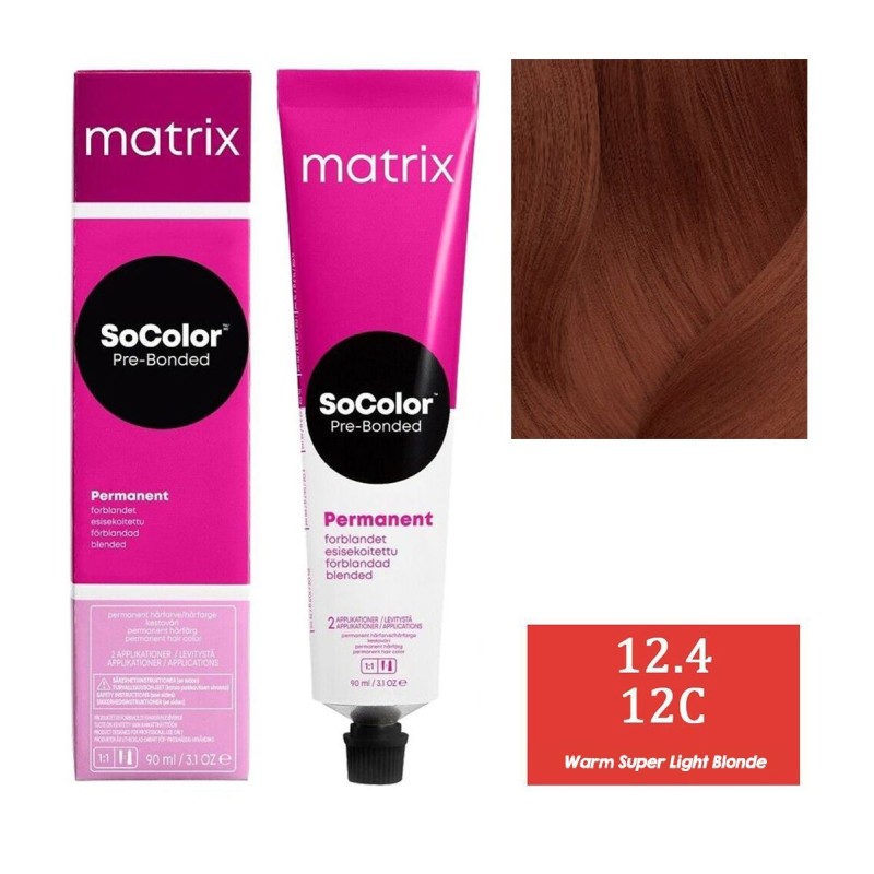 Matrix SOCOLOR 12.4 12C Copper Super Light blonde