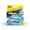 Gillette Mach 3 Turbo Manual Shaving Razor Blades 8S Pack Cartridge
