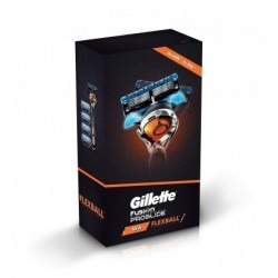 Gillette Flexball Pro Glide Gift Pack And Flexball Razor With 4 Flexball Cartridge