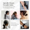Silvr Bear Luxury Satin Scrunchies For Women/girls Same 5 Colors As Pic Anti Hair Breakage Hair Ties