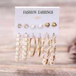 YouBella Fashion Jewellery Gold Plated Ear rings Combo of Earrings for Girls and Women