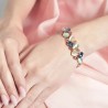 Shining Diva Fashion Latest Stylish Rose Gold Austrian Crystal Bracelet For Women And Girls