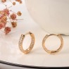 Shining Diva Fashion 18k Rose Gold Plated Latest Fancy Stylish Copper Zircon Bali Earrings for Women and Girls