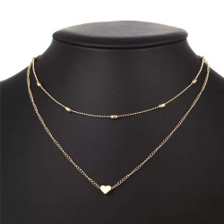 Shining Diva Fashion Stylish Multilayer Chain Pendant Necklace for Women and Girls