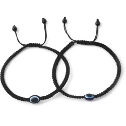 Artificial Tree Latest Trend Evil Eye Charms Black Thread Adjustable Anklet Payal For Women And Girls At Ank 003