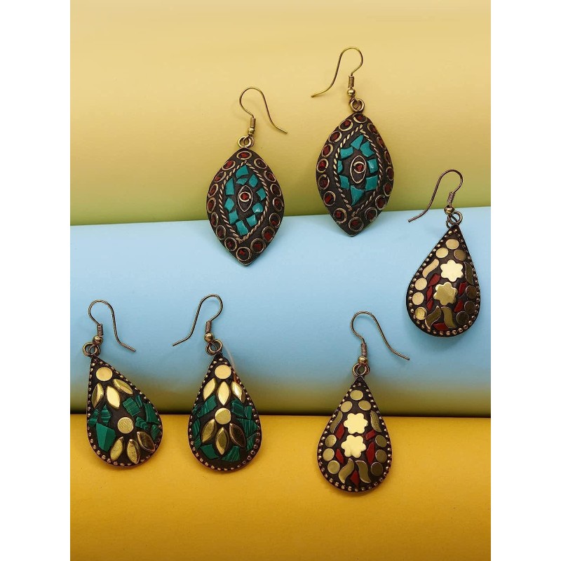Garnet and Sterling Silver Balinese Dangle Earrings - Peacock Teardrop |  NOVICA