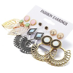 Shining Diva Fashion Latest Stylish 6-20 Pairs Combo Earrings for Women and Girls