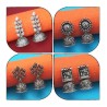 JewelMaze Traditional Jhumki Earrings Combo For Women and Girls Set of 4