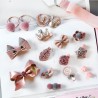 YouBella Hair Jewellery Clip Set for Baby Band for Girls Pack of 18 Pink