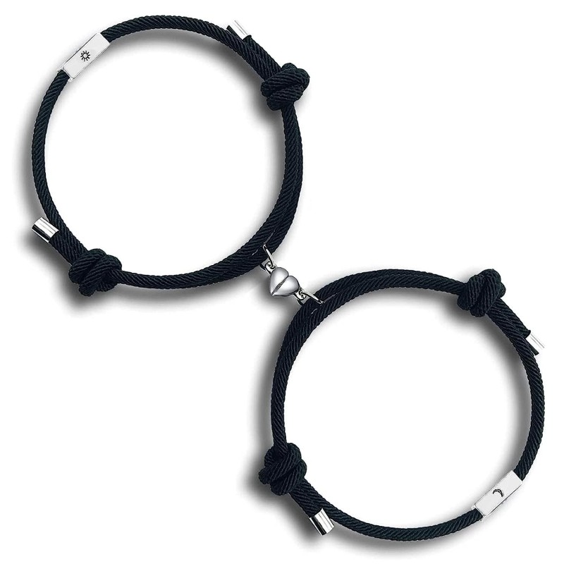 NEHZUS Couples Bracelets Stainless Steel Personalized Bracelet Custom –  Best Giftable