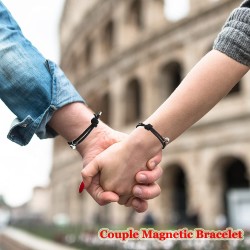 2pcs Couples Bracelet Sun & Moon Heart Magnetic Friendship 