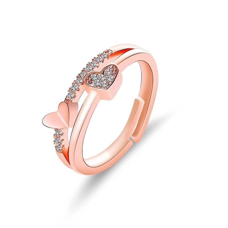 Fashion Frill Stunning American Diamond Silver Ring For Women