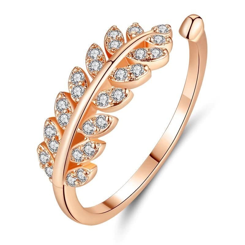 Rainbow Gemstone Gold Ring, Adjustable Boho Gold Ring, Rhinestone Gold –  Briller Designs Jewelry