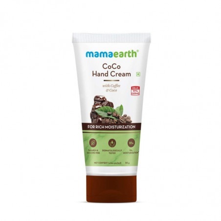Mamaearth CoCo Hand Cream with Coffee & Cocoa for Rich Moisturization