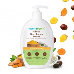 Mamaearth Ubtan Body Lotion with Turmeric & Kokum Butter for Glowing Skin for all skin type 400 ml