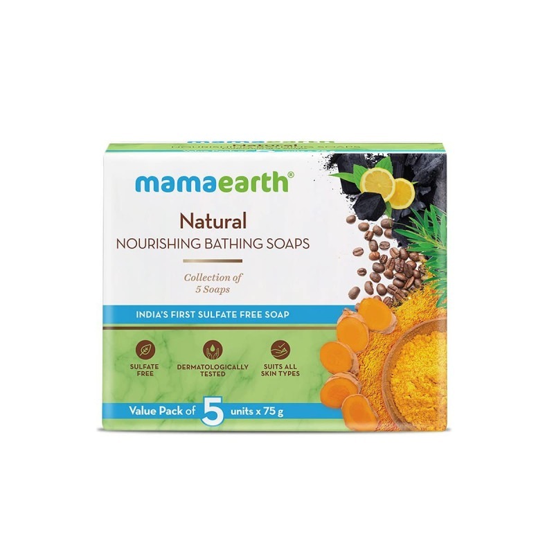 Mamaearth Natural Nourishing Bathing Soap 5x75g