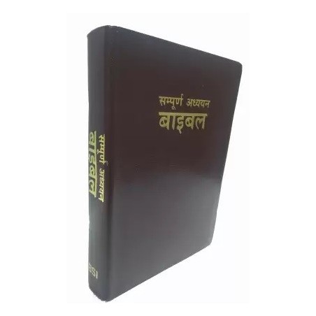 The Study Bible Hindi Leather Bible Society Of India