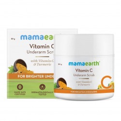 Mamaearth Vitamin C Underarm Scrub with Vitamin C and Turmeric for Brighter Underarms 50 g
