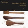Frenchware Pack of 3 Pure Sheesham Wooden Spatula Spoon Spatula Turner Palta