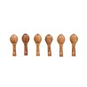 Woodkit Wooden Neem Wood Masala Spoons For Kitchen Set Of 6