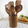Wooden Spoons For Cooking Adloryea Non Stick Wooden Kitchen Utensil Set Natural Teak Wood Cooking