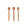 Woodkit Neem Wood Pickle achar Spoon with Long Handle for Kitchen Set of 3
