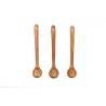 Woodkit Neem Wood Pickle achar Spoon with Long Handle for Kitchen Set of 3