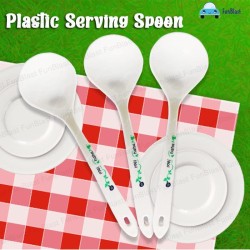 FunBlast Plastic Serving Spoon Kitchen Tableware Utensils Pack of 3 Pcs