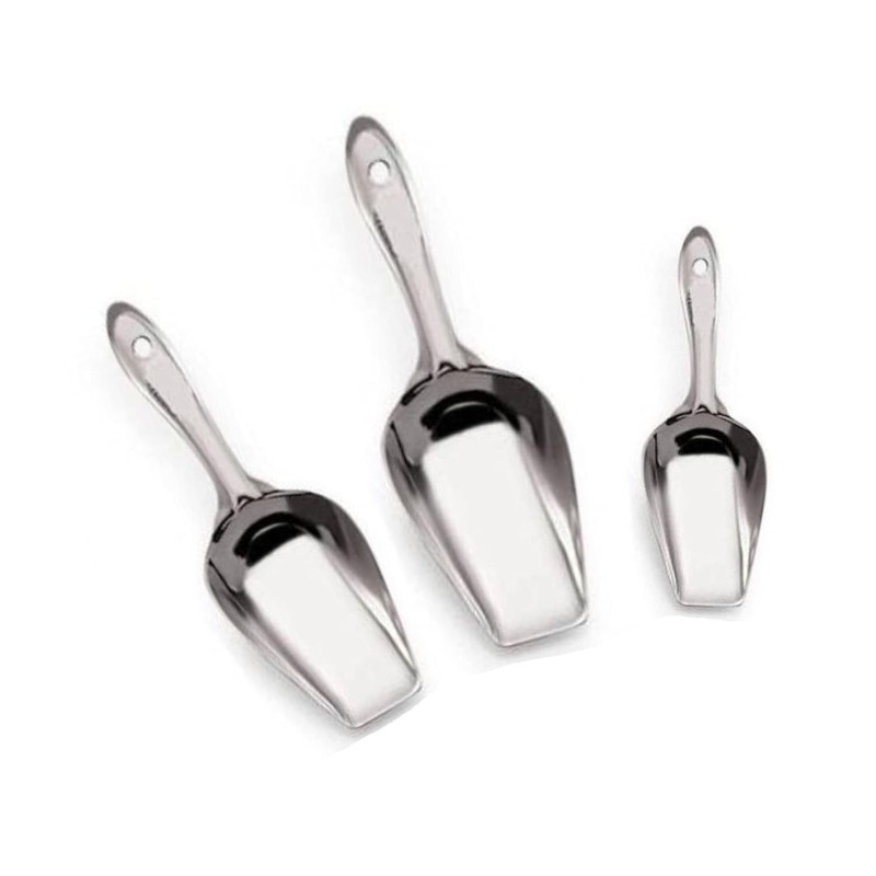 Pass Pass Stainless Steel Atta Scoop Daal Spoon Kitchen Tools Pack Of 3