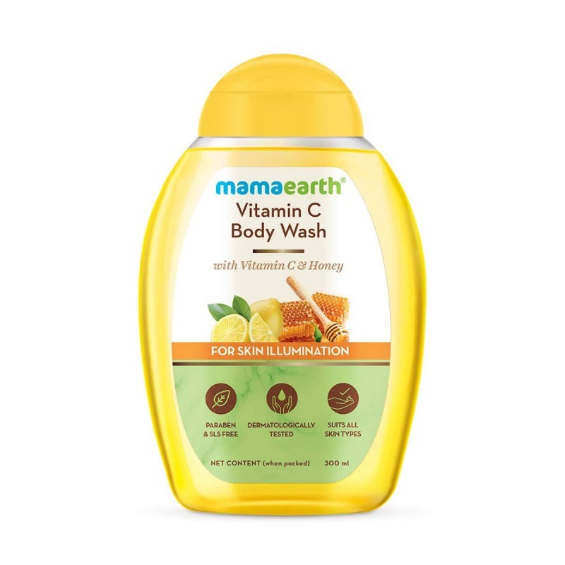 Mamaearth Vitamin C Body Wash with Vitamin C & Honey Shower Gel for S