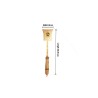 Copper Master Pure Brass Lead Free Premium Turner with Wooden Handle for Dinnerware Cooking Spoon Heavy Weight